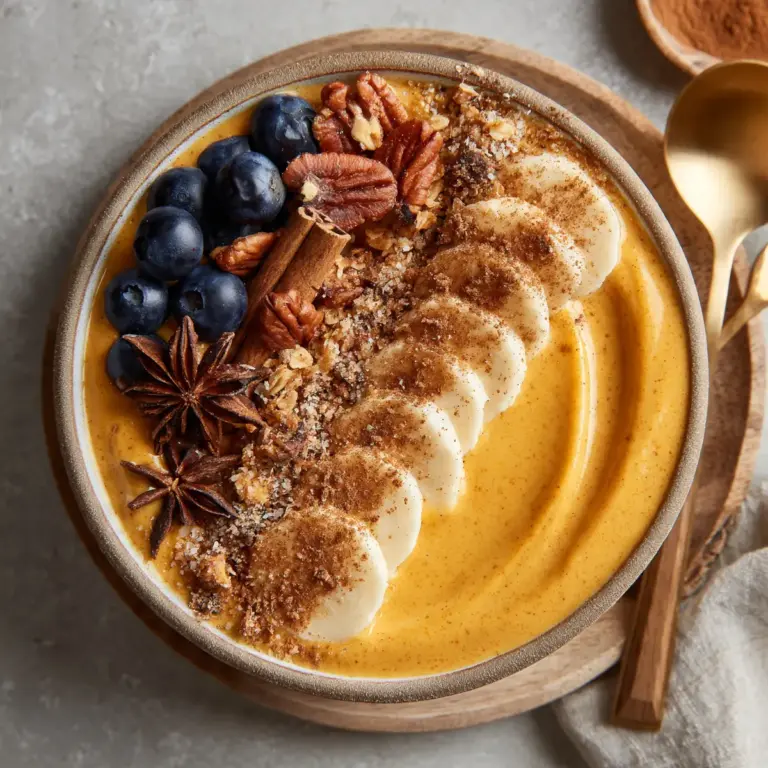 Nutritious Pumpkin Pie Smoothie Bowl Recipe