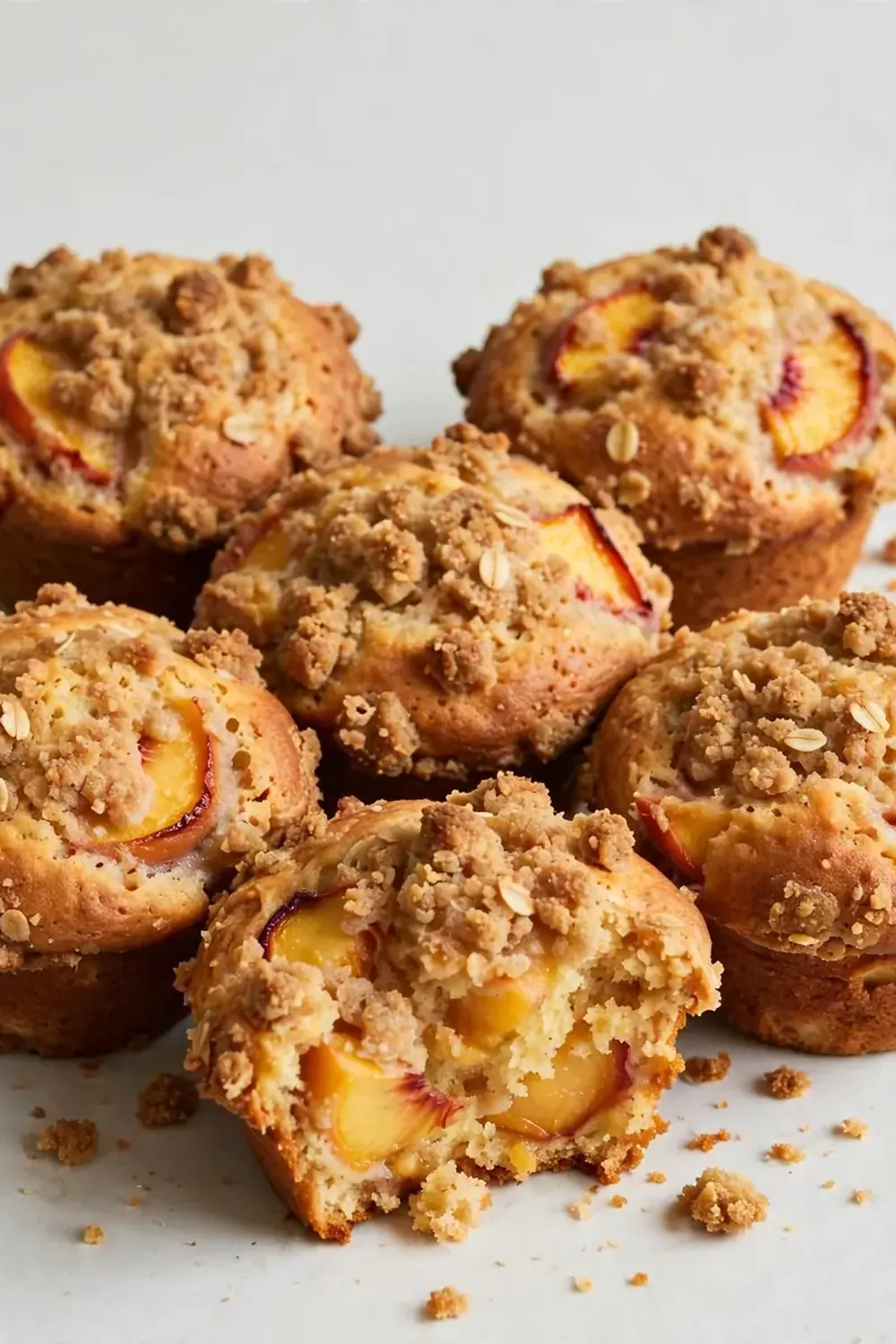 Peach Cobbler Muffins