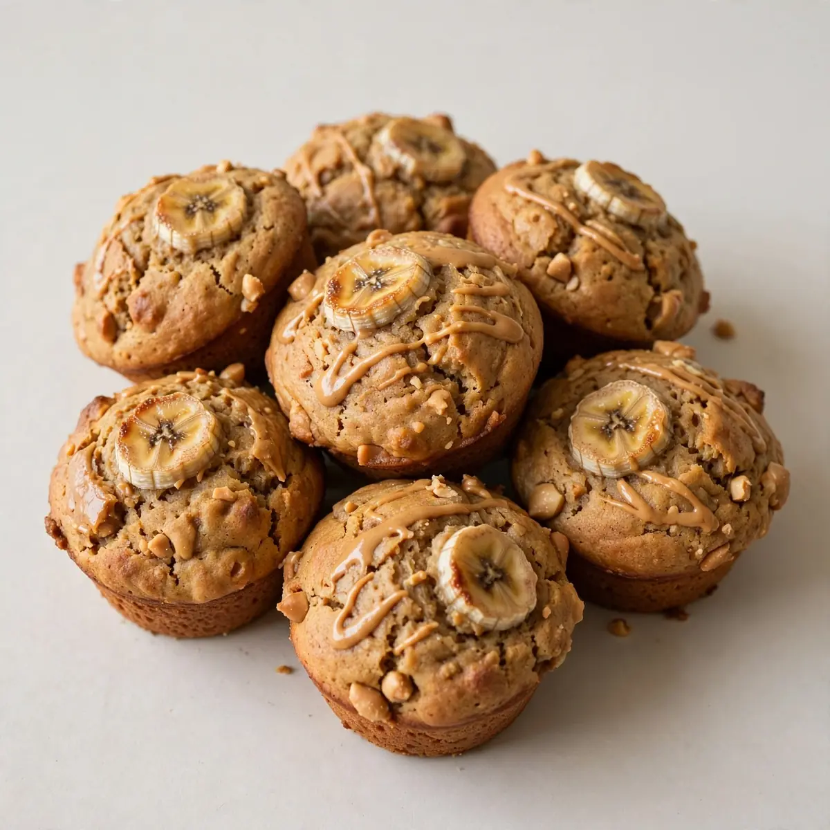 Peanut Butter Banana Muffins