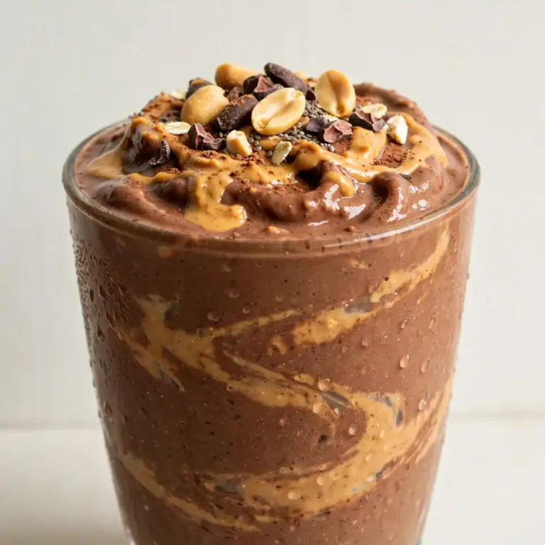 Peanut Butter Chocolate Protein Smoothie