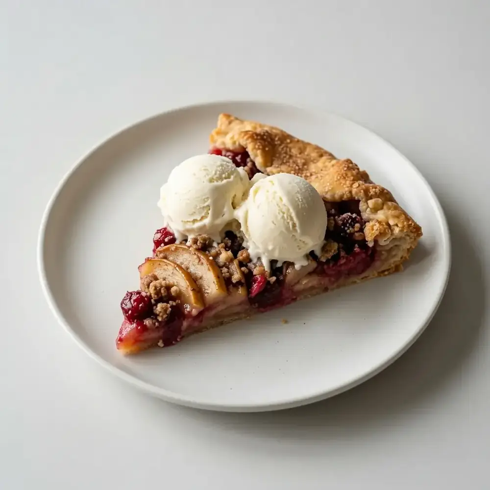Pear and Cranberry Galette