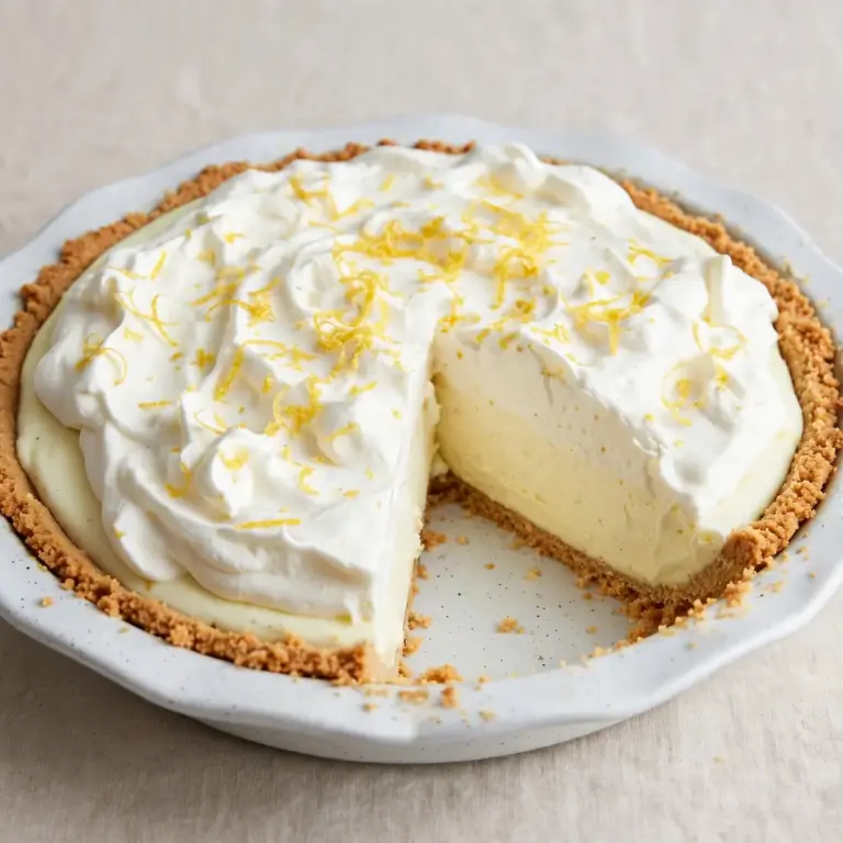 Quick 5-Minute Frozen Lemonade Pie For Busy Weeknights