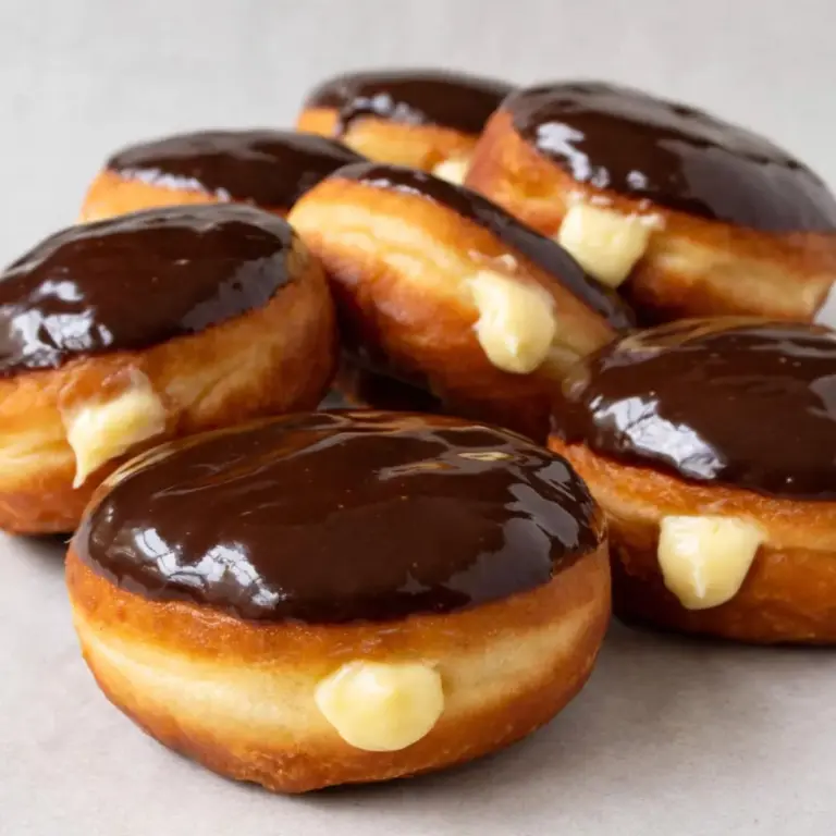 Quick Make-Ahead Boston Cream Donuts
