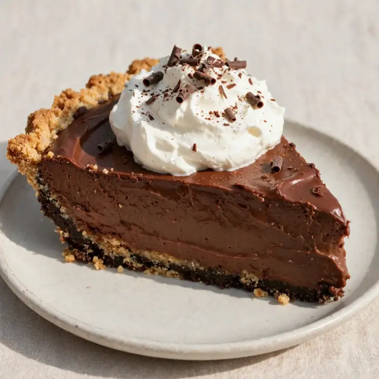 Quick Weeknight Chocolate Silk Pie
