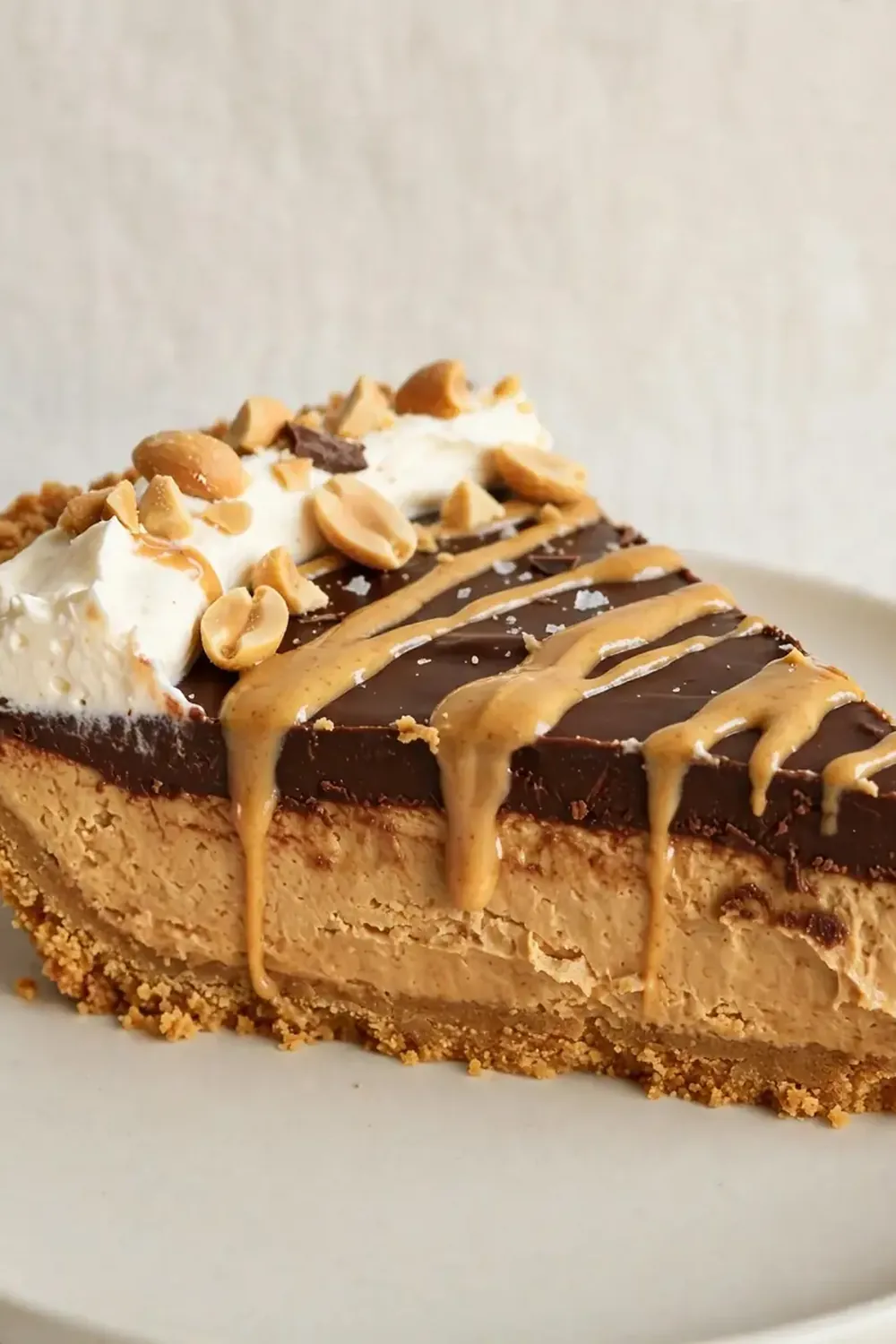 No-Bake Chocolate Peanut Butter Pie
