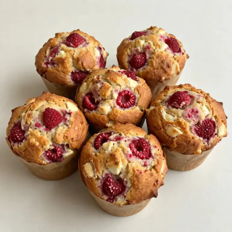 Raspberry White Chocolate Muffins