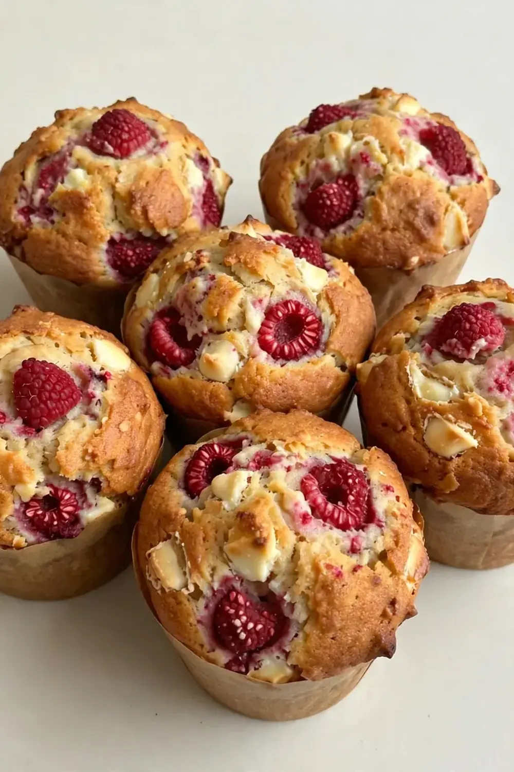Raspberry White Chocolate Muffins