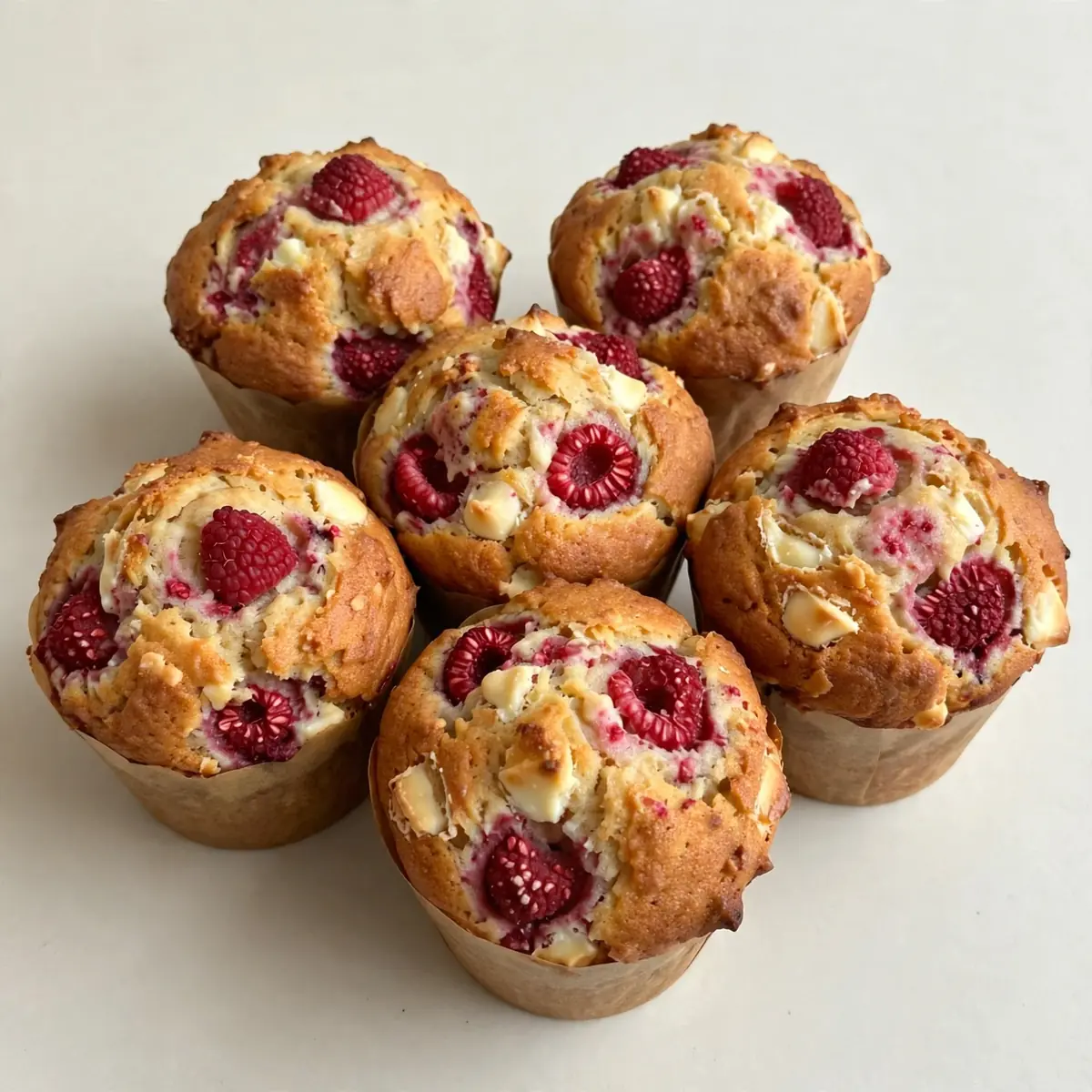 Raspberry White Chocolate Muffins