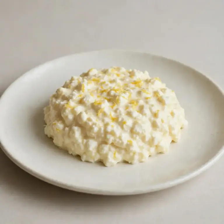 Simple Lemon Cottage Cheese Pudding Recipe
