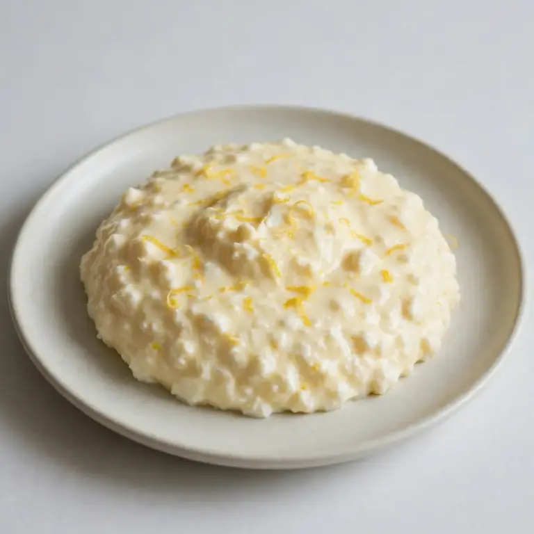 Simple Lemon Cottage Cheese Pudding Recipe