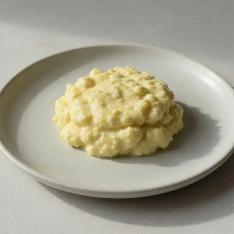 Simple Lemon Cottage Cheese Pudding Recipe