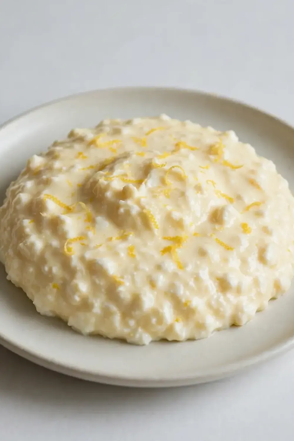 Simple Lemon Cottage Cheese Pudding Recipe