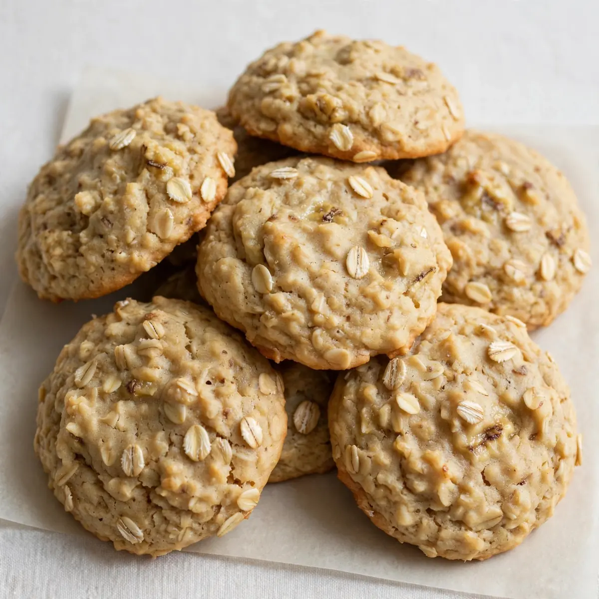 Soft Banana Oat Cookies