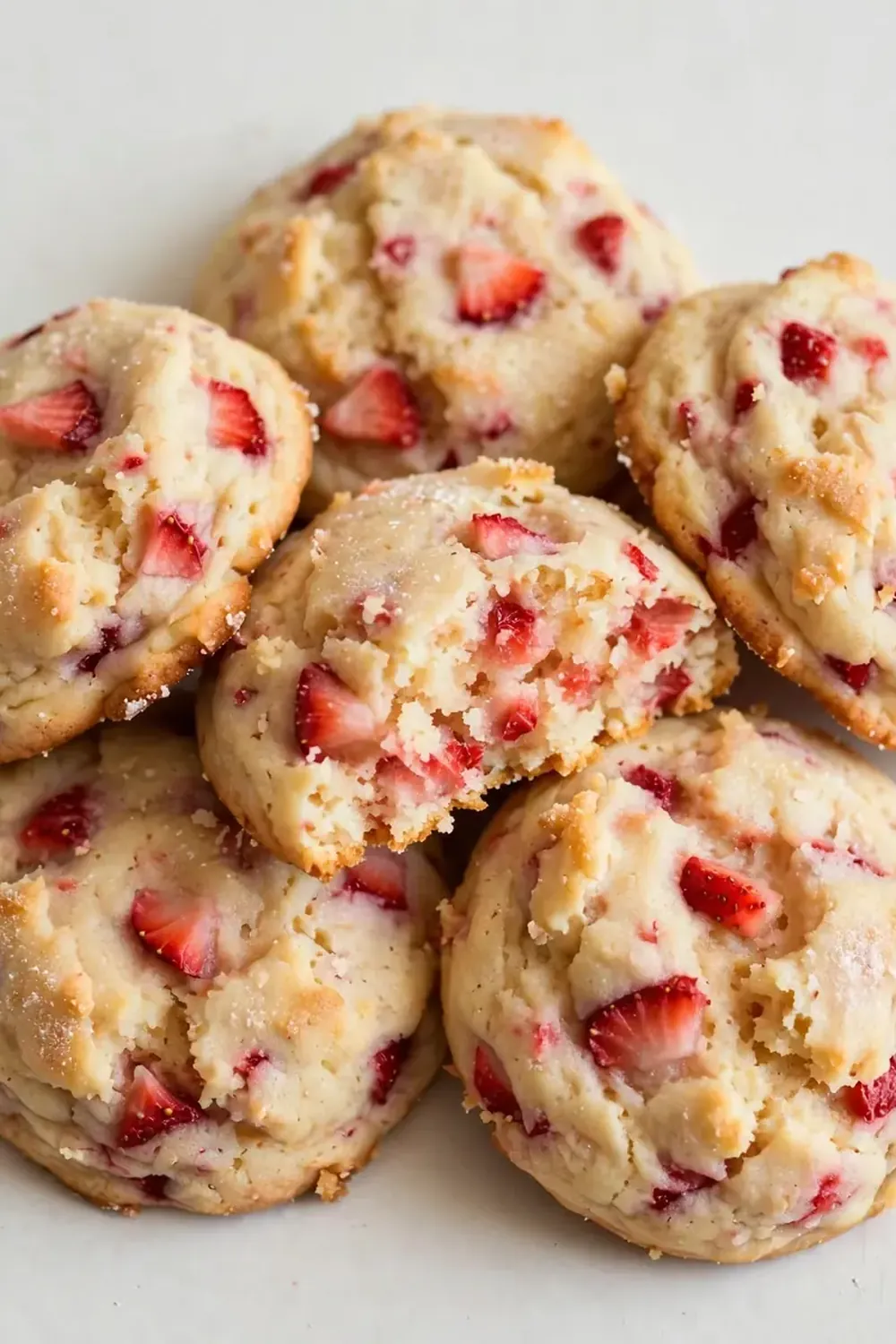Soft Strawberry Shortcake Cookies