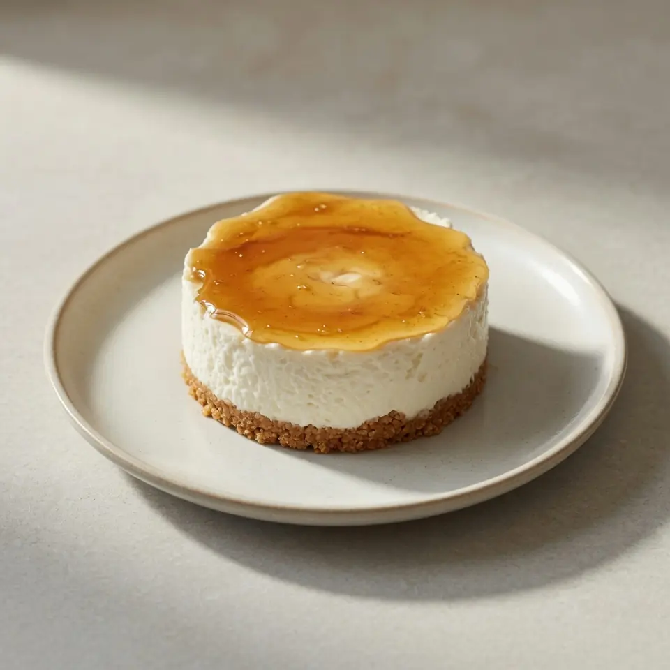 Sweet Honey Greek Yogurt No Bake Cheesecake