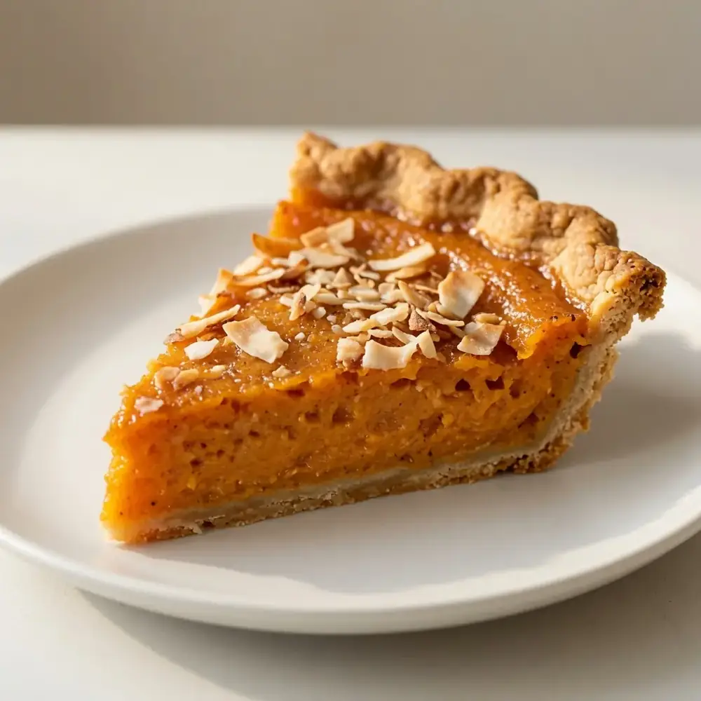 Sweet Potato and Coconut Pie
