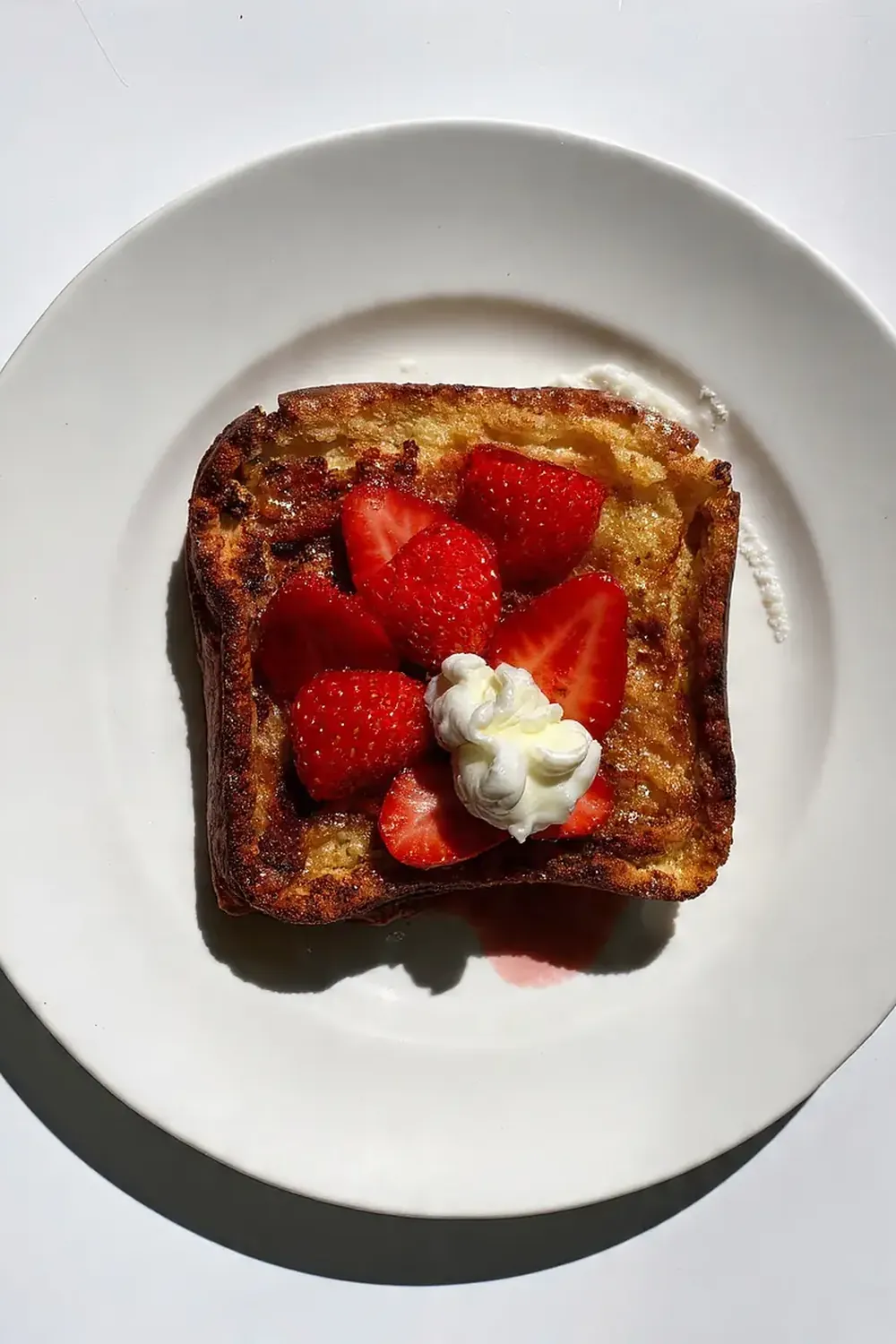 Sweet Strawberries and Cream French Toast