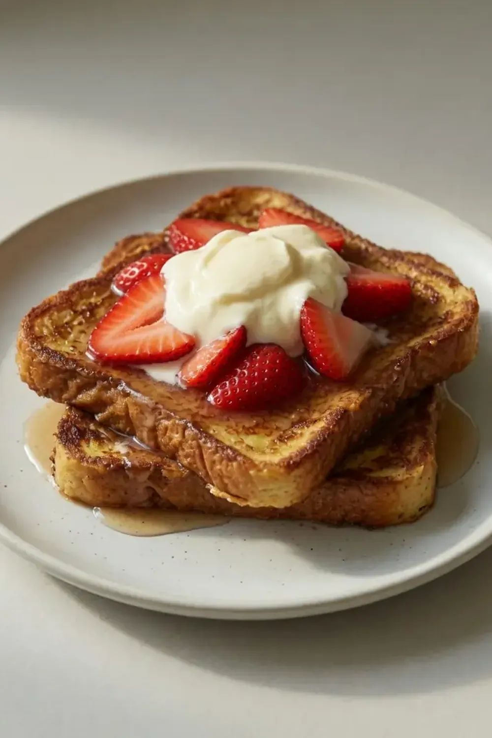 Sweet Strawberries and Cream French Toast