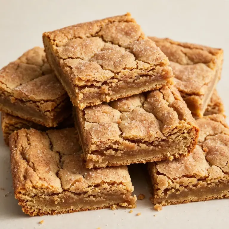 Thick And Chewy Snickerdoodle Bars