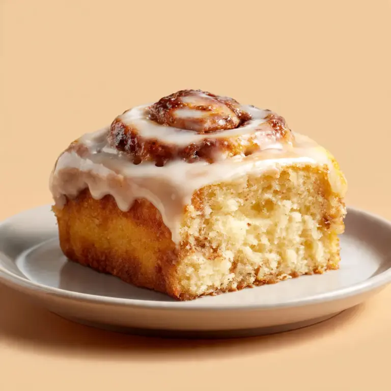 Warm Cinnamon Roll Coffee Cake With Glaze