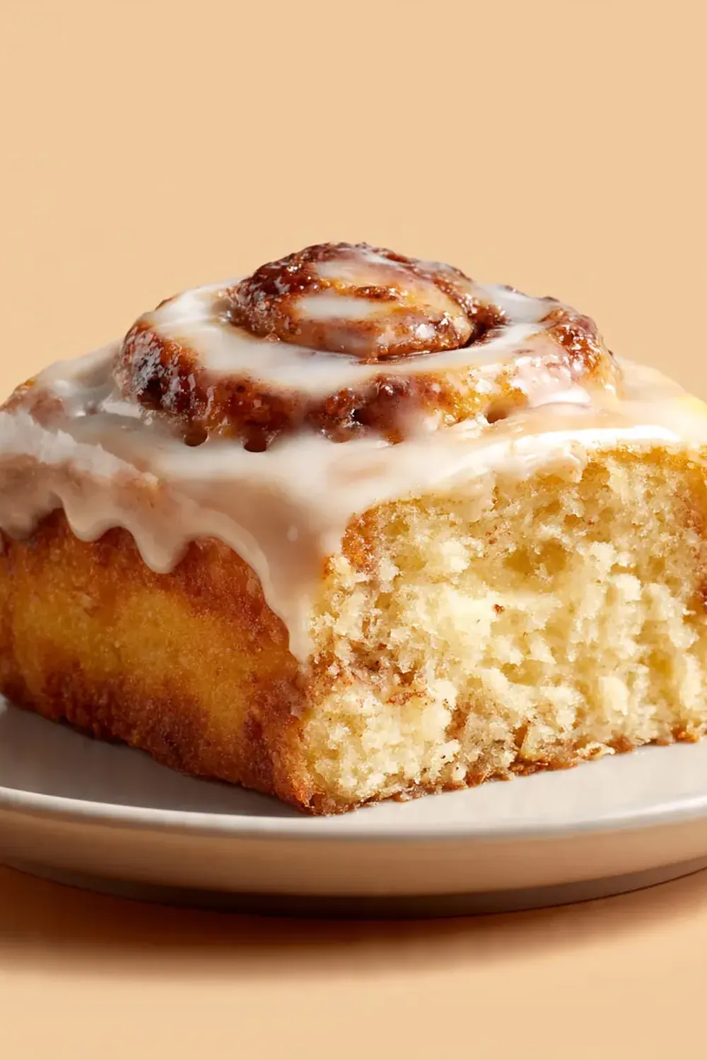 Warm Cinnamon Roll Coffee Cake with Glaze