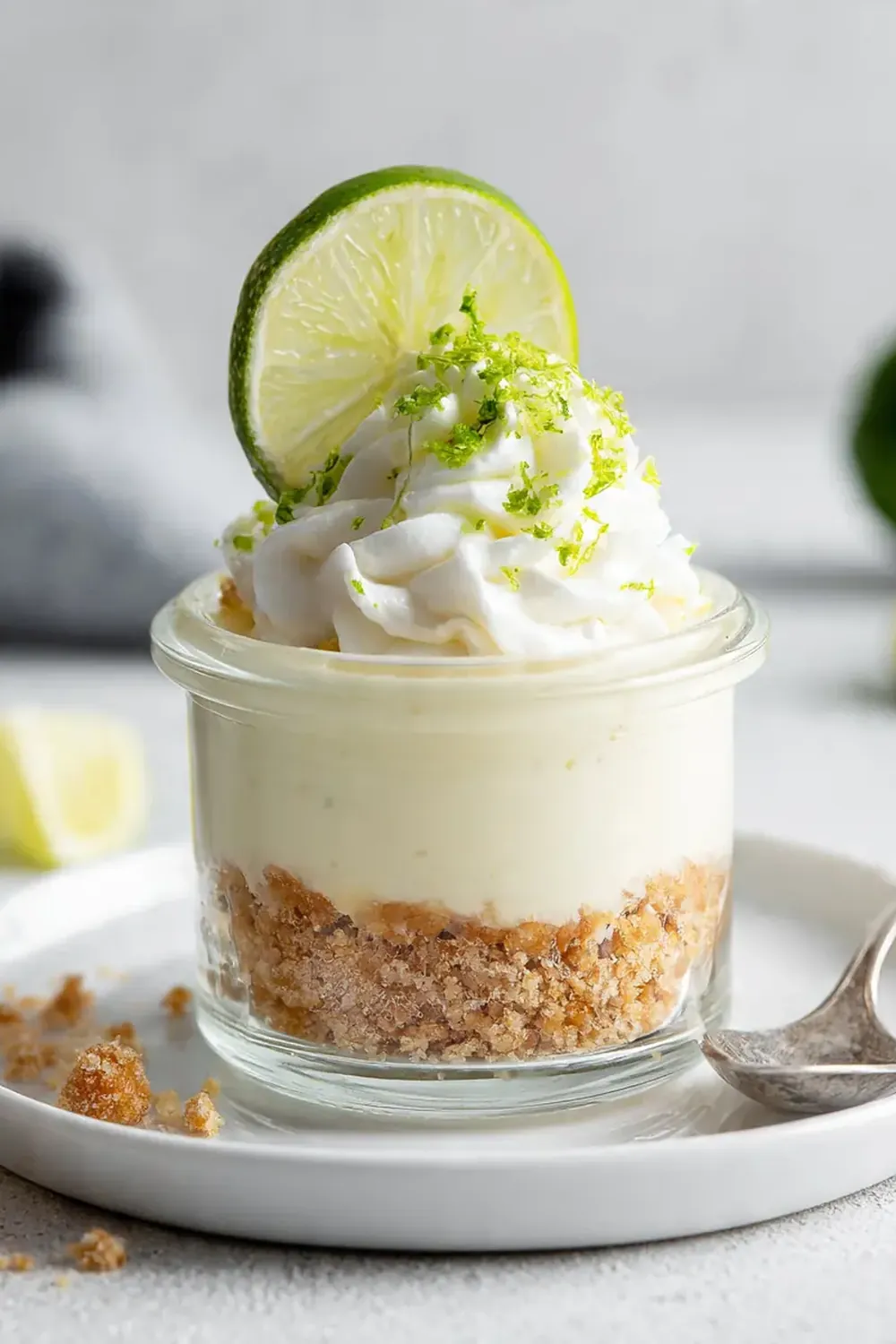 Zesty No Bake Key Lime Cheesecake Jars